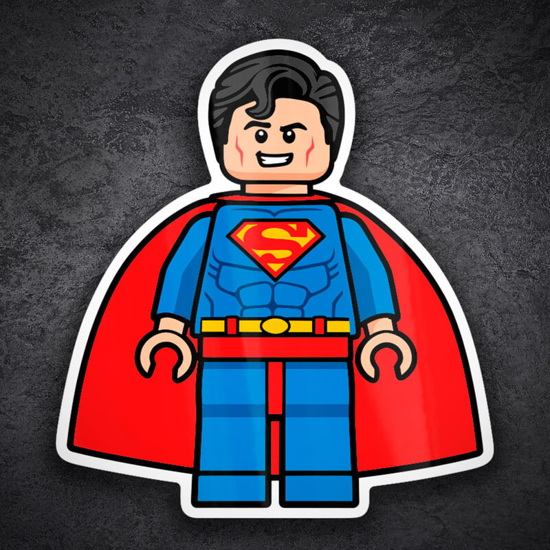 Aufkleber: Lego DC Superman