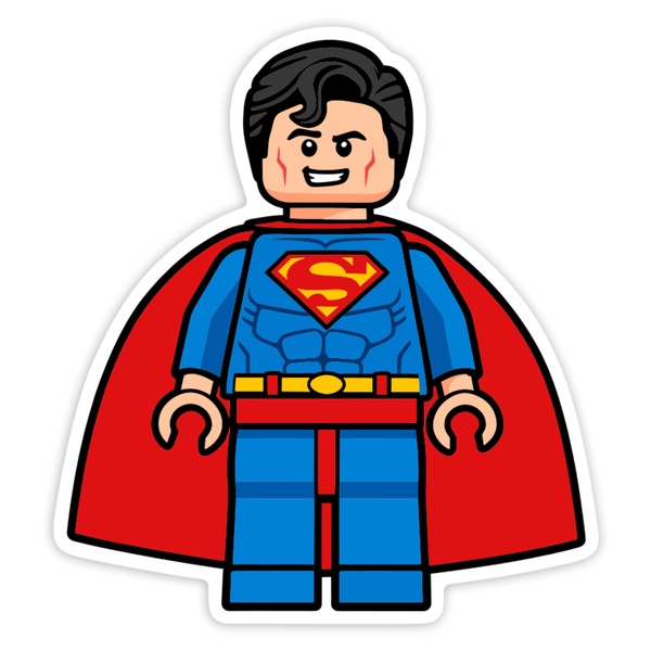 Aufkleber: Lego DC Superman