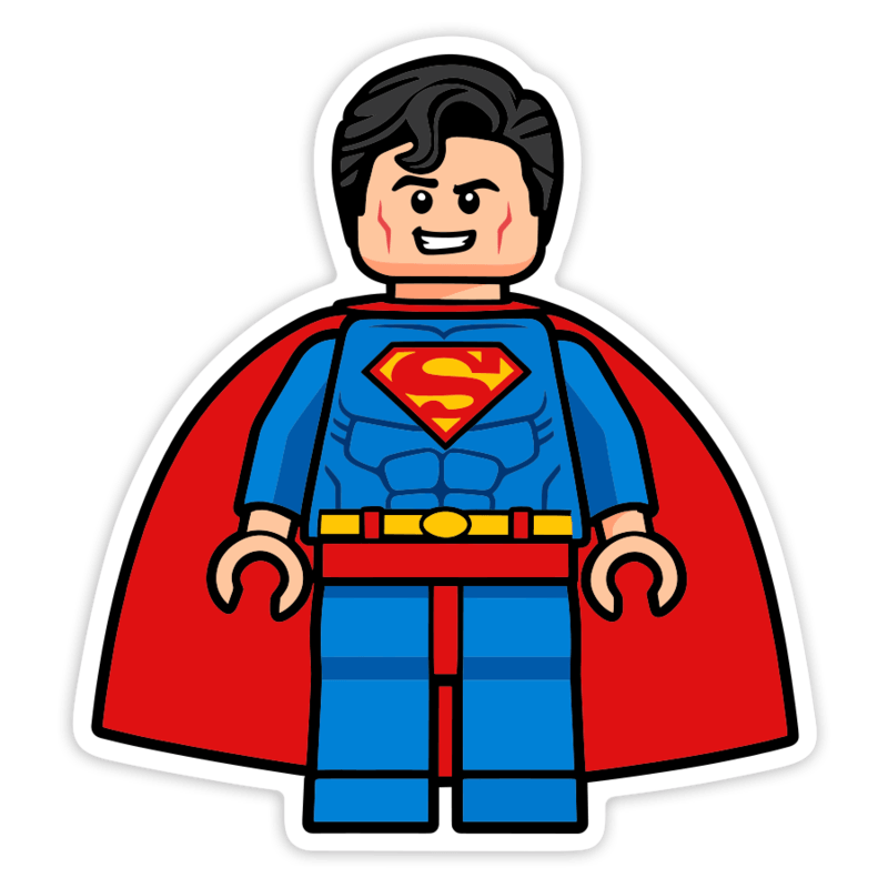 Aufkleber: Lego DC Superman