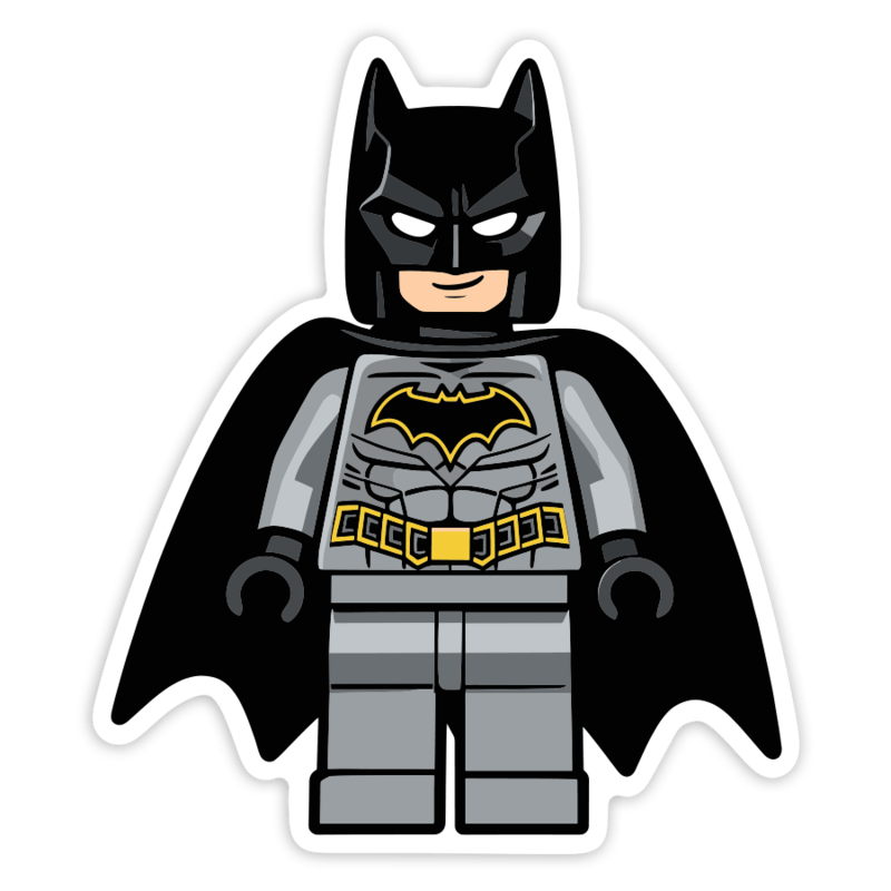 Aufkleber: Lego DC Batman Grauer Anzug