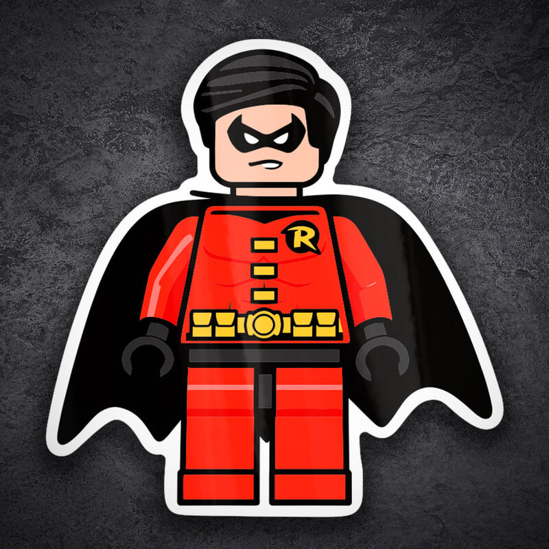 Aufkleber: Lego DC Roter Robin