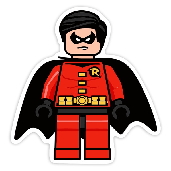 Aufkleber: Lego DC Roter Robin