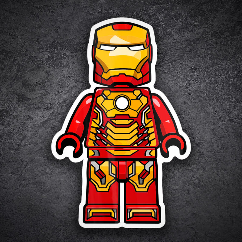 Aufkleber: Lego Marvel Iron Man