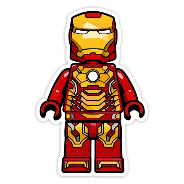 Aufkleber: Lego Marvel Iron Man