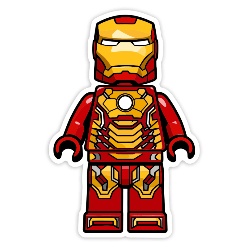 Aufkleber: Lego Marvel Iron Man
