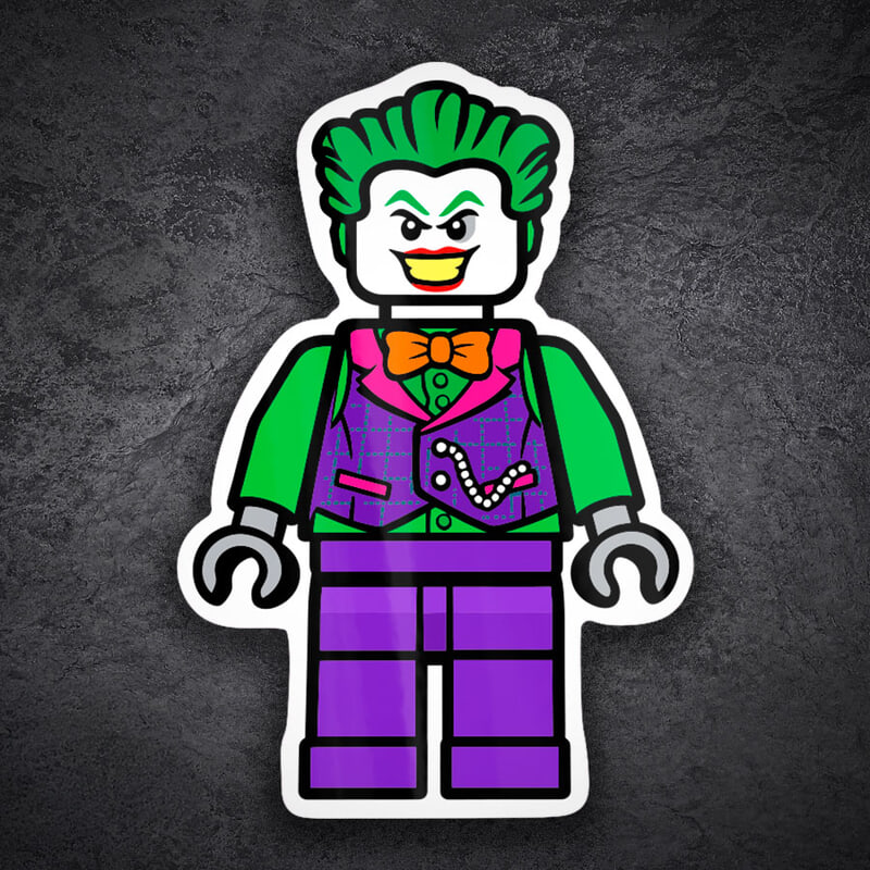 Aufkleber: Lego DC Moderner Joker
