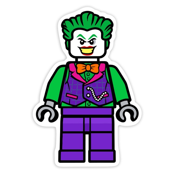 Aufkleber: Lego DC Moderner Joker