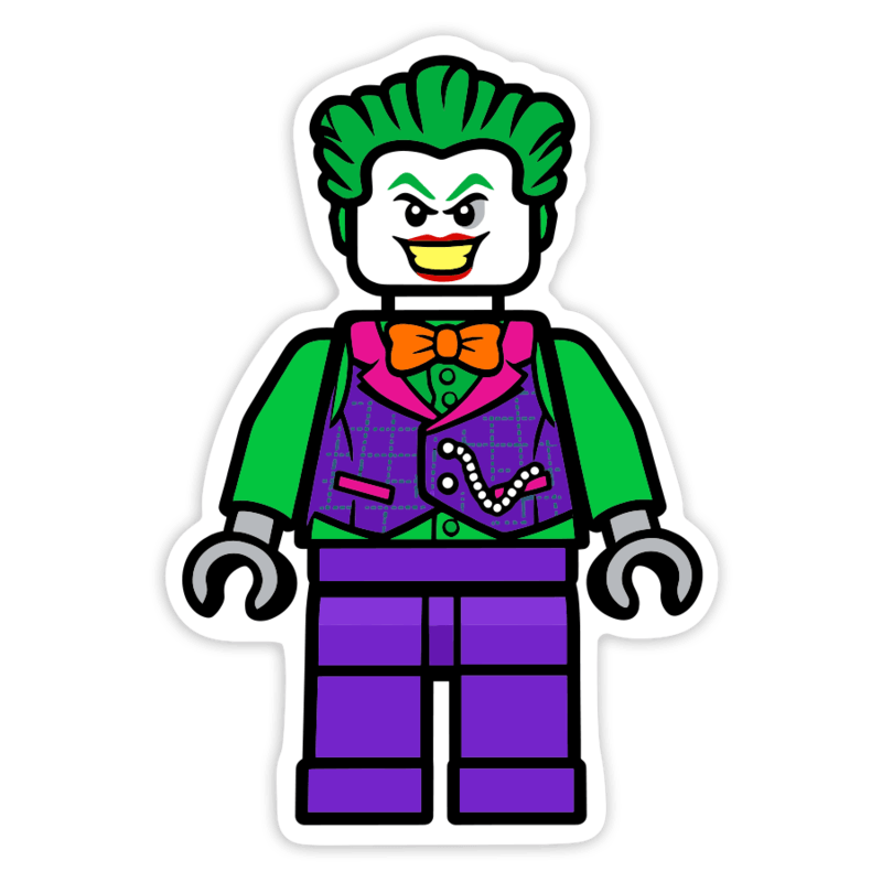 Aufkleber: Lego DC Moderner Joker