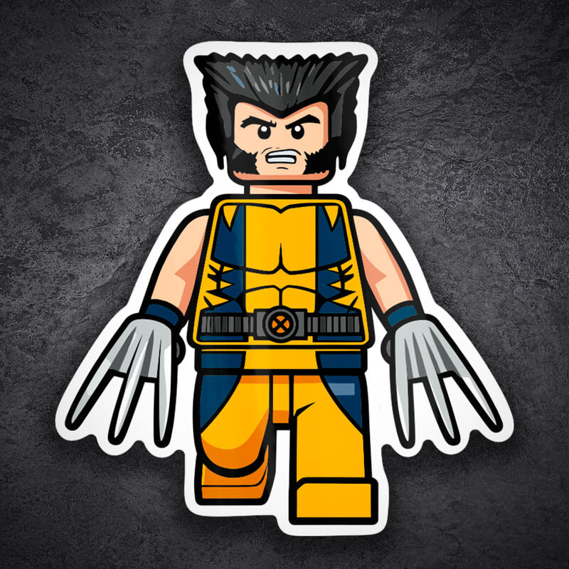 Aufkleber: Lego Marvel Wolverine