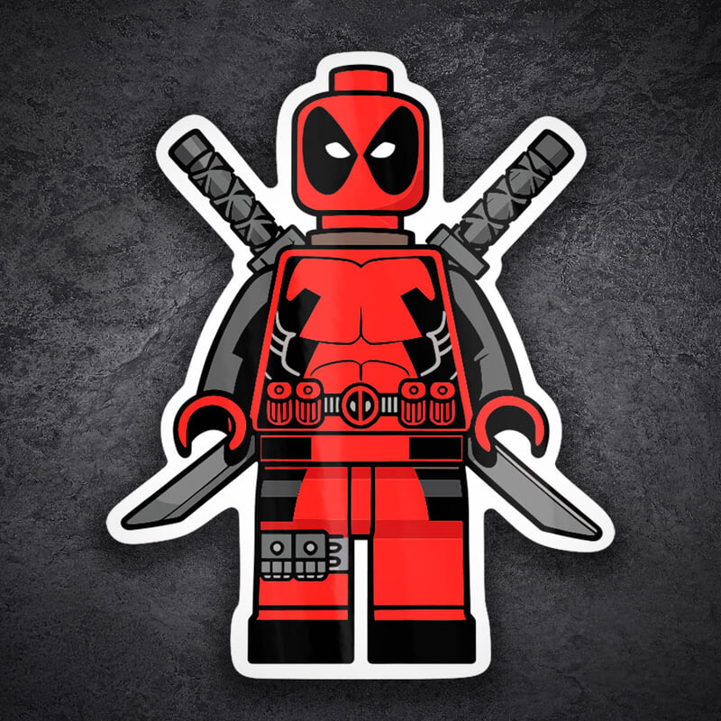 Aufkleber: Lego Marvel Deadpool