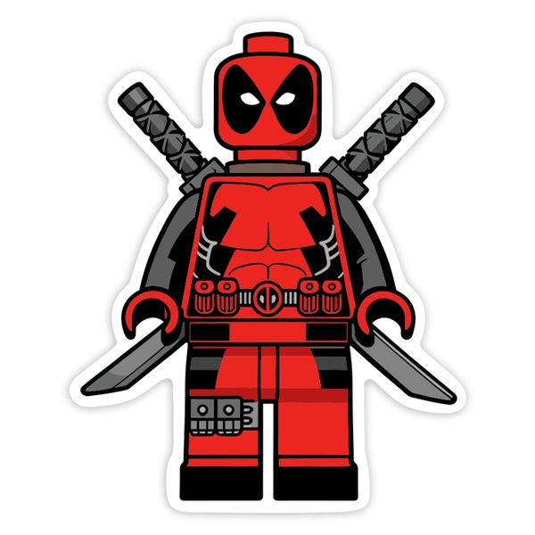 Aufkleber: Lego Marvel Deadpool