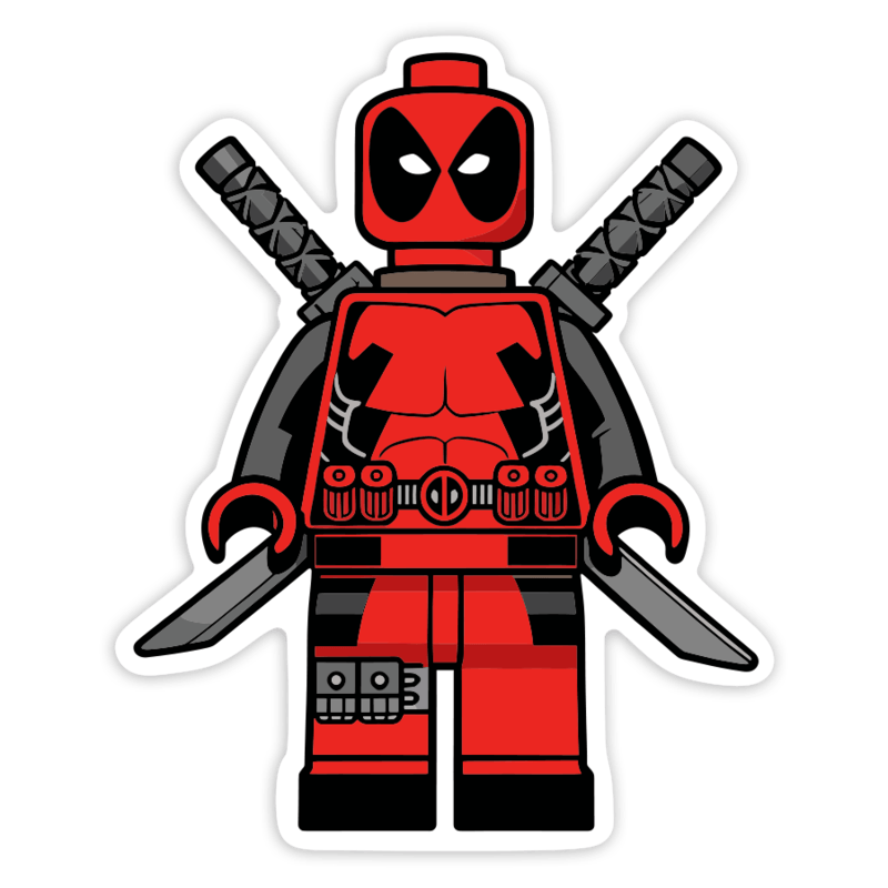 Aufkleber: Lego Marvel Deadpool