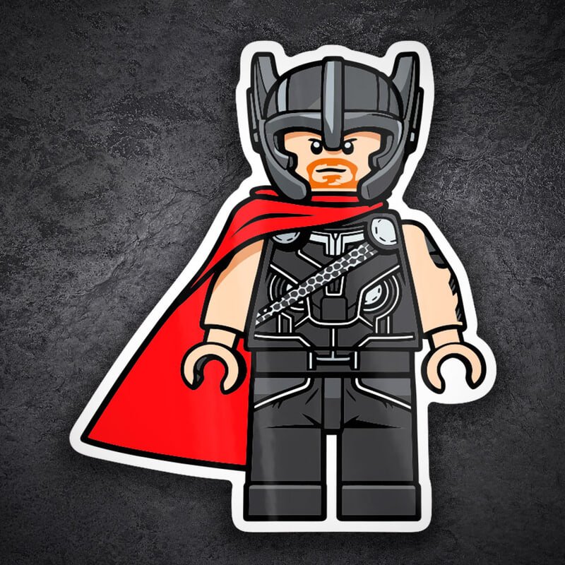 Aufkleber: Lego Marvel Thor