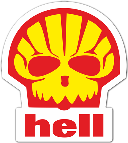 Aufkleber: H&ouml;llischer Sch&auml;del Dise&ntilde;o Vinilo Decorativo