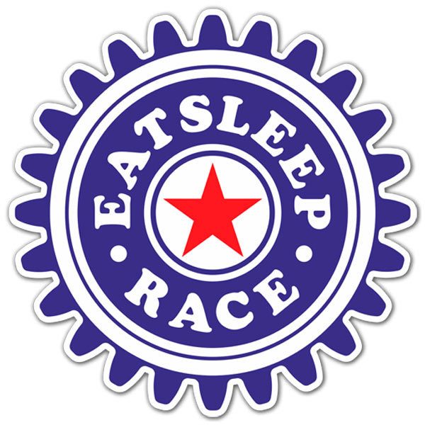 Aufkleber: Eat Sleep and Race
