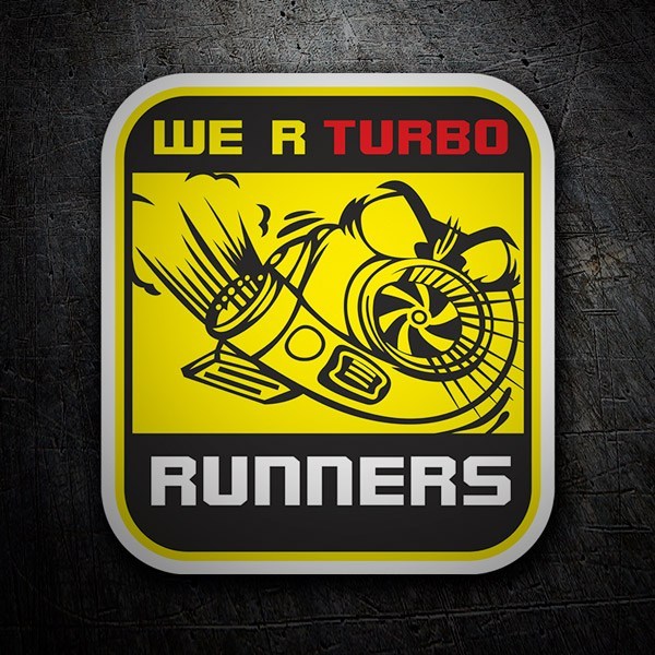 Aufkleber: We are Turbo Runners