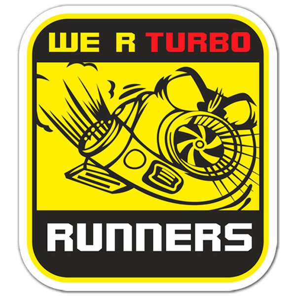 Aufkleber: We are Turbo Runners