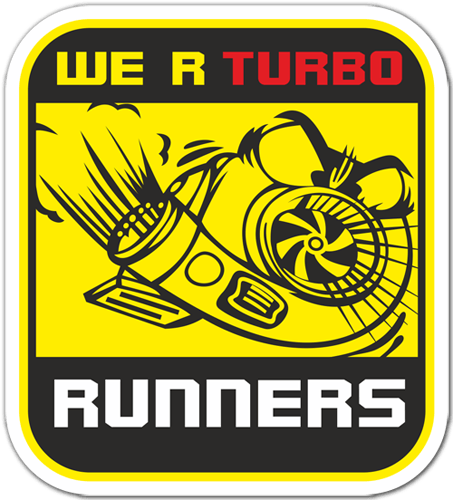Aufkleber: We R Turbo Runners