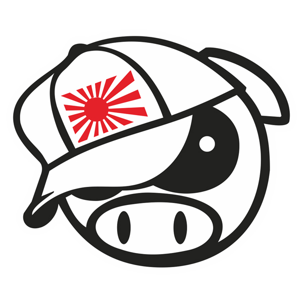 Aufkleber: Subaru Pig Mang Mascot Japan
