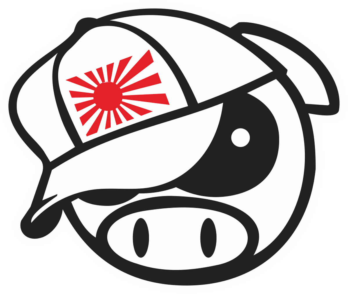 Aufkleber: Subaru Pig Mang Mascot Japan