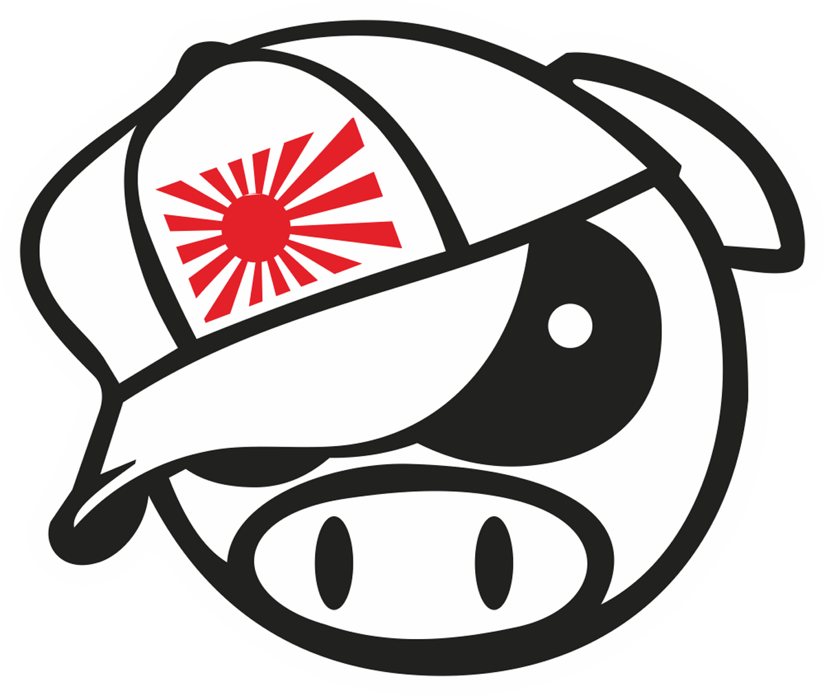 Aufkleber: Subaru Schwein Manga Maskottchen Japan