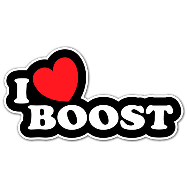 Aufkleber: I love Boost