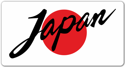 Aufkleber: Japan Flag 0