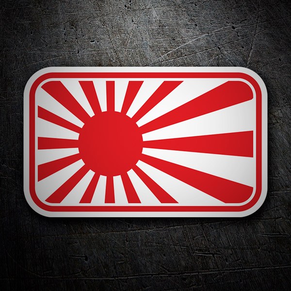 Aufkleber: Japanische Flagge Rising Sun 2 1