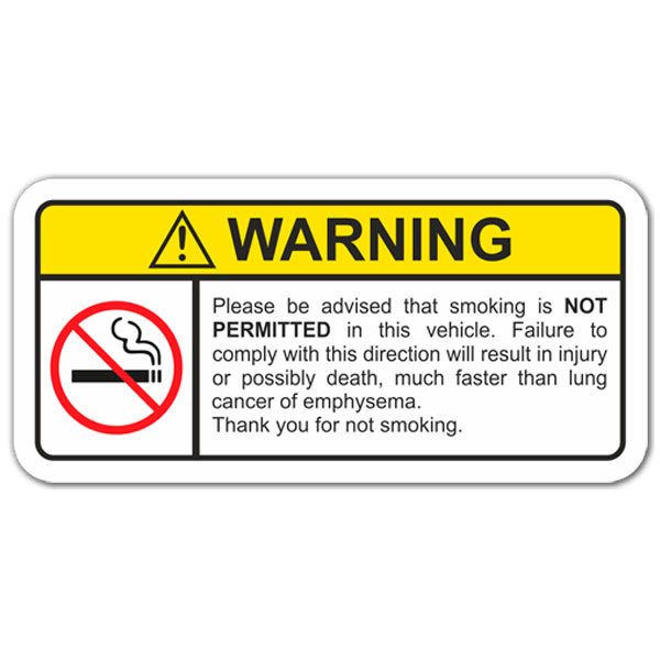 Aufkleber: Rauchen verboten in diesem Auto
