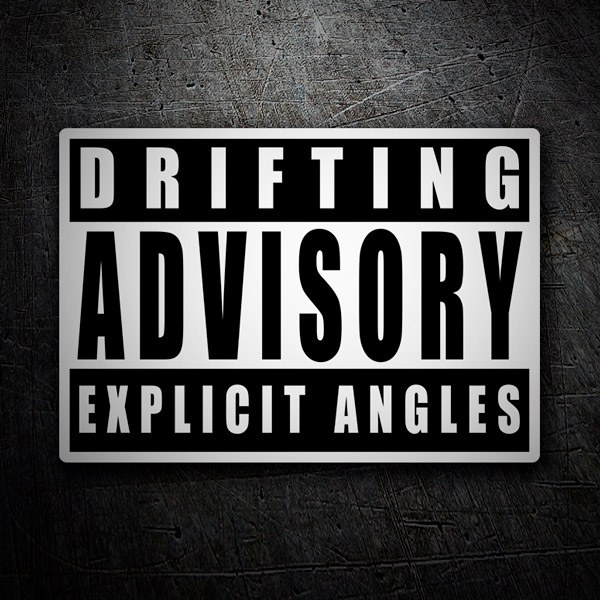 Aufkleber: Drifting Advisory Explicit Angles