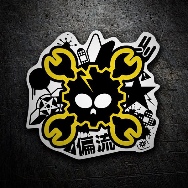 Aufkleber: Danger skull JDM Dise&ntilde;o Vinilo Decorativo