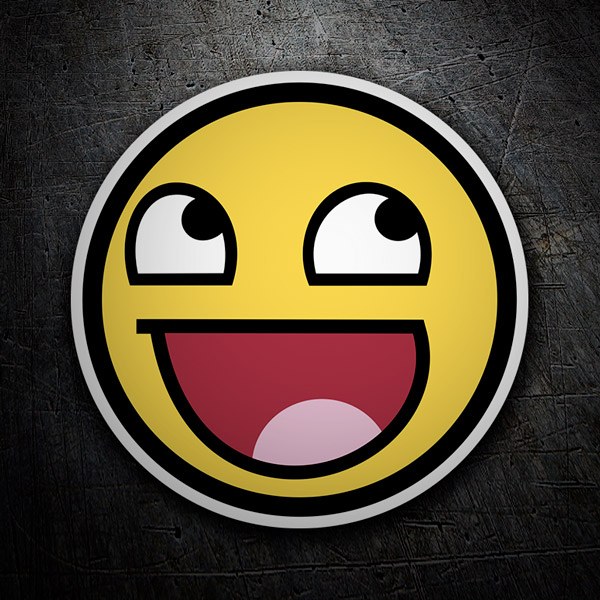 Aufkleber: Epic-Smiley Meme