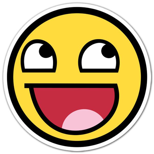 Aufkleber: Meme Smiley