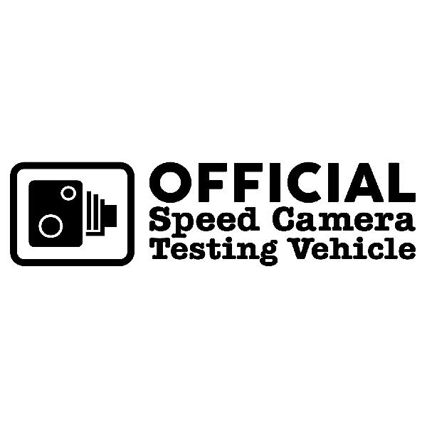 Aufkleber: Official Speed Camera Testing Vehicle mit Kamera-I