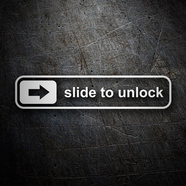 Aufkleber: Slide to unlock
