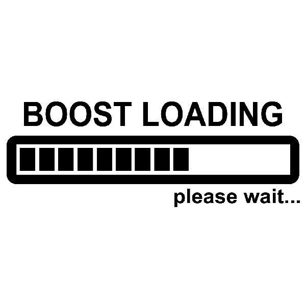 Aufkleber: Boost Loading please wait