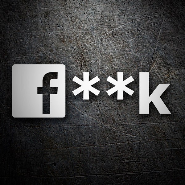 Aufkleber: Fuck or Facebook mit Sternchen