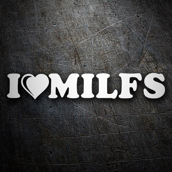 Aufkleber: Love milfs