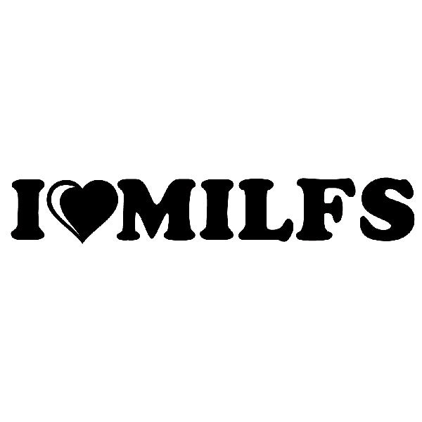 Aufkleber: Love milfs