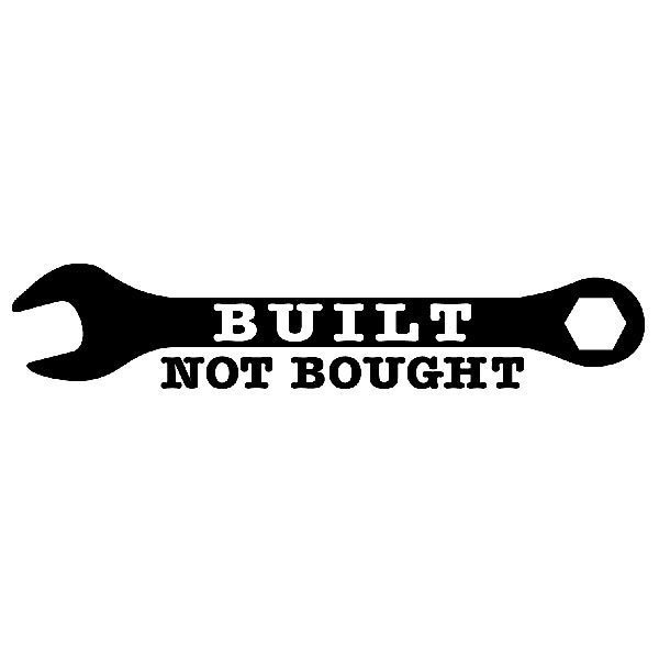 Aufkleber: Built Not Bought
