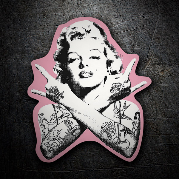 Marilyn Monroe Punk mit Tattoos 0