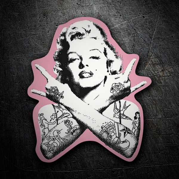 Aufkleber: Marilyn Monroe Punk 1