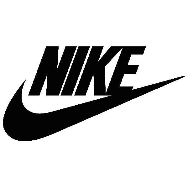 Aufkleber: Nike Swoosh mit Namen
