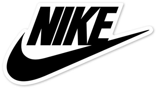 Aufkleber: NIKE &uuml;ber Ihr Logo