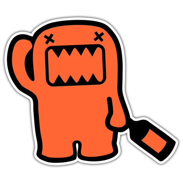 Aufkleber: Betrunkener Domo-Kun