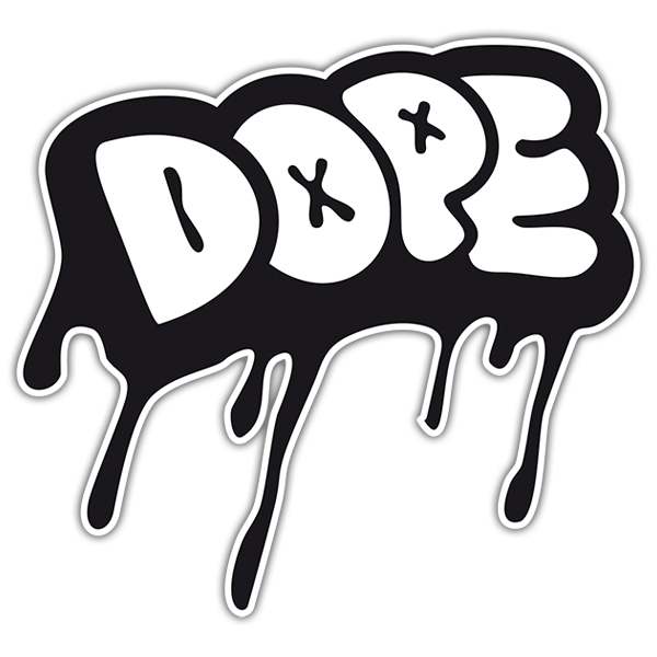 Aufkleber: Dope graffiti