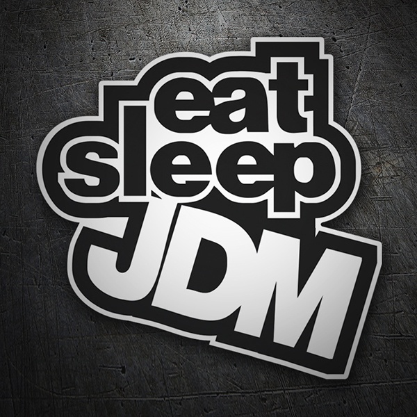 Aufkleber: JDM eat sleep 1