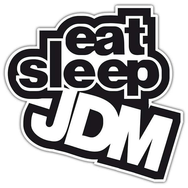 Aufkleber: JDM eat sleep