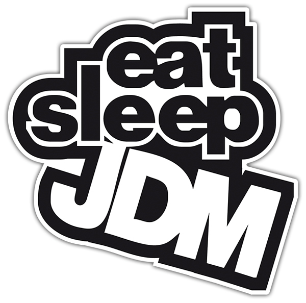 Aufkleber: JDM eat sleep