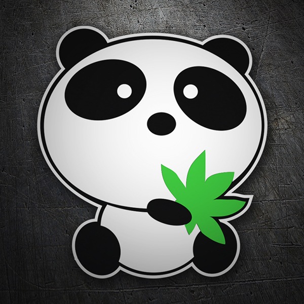 Aufkleber: Pandabär